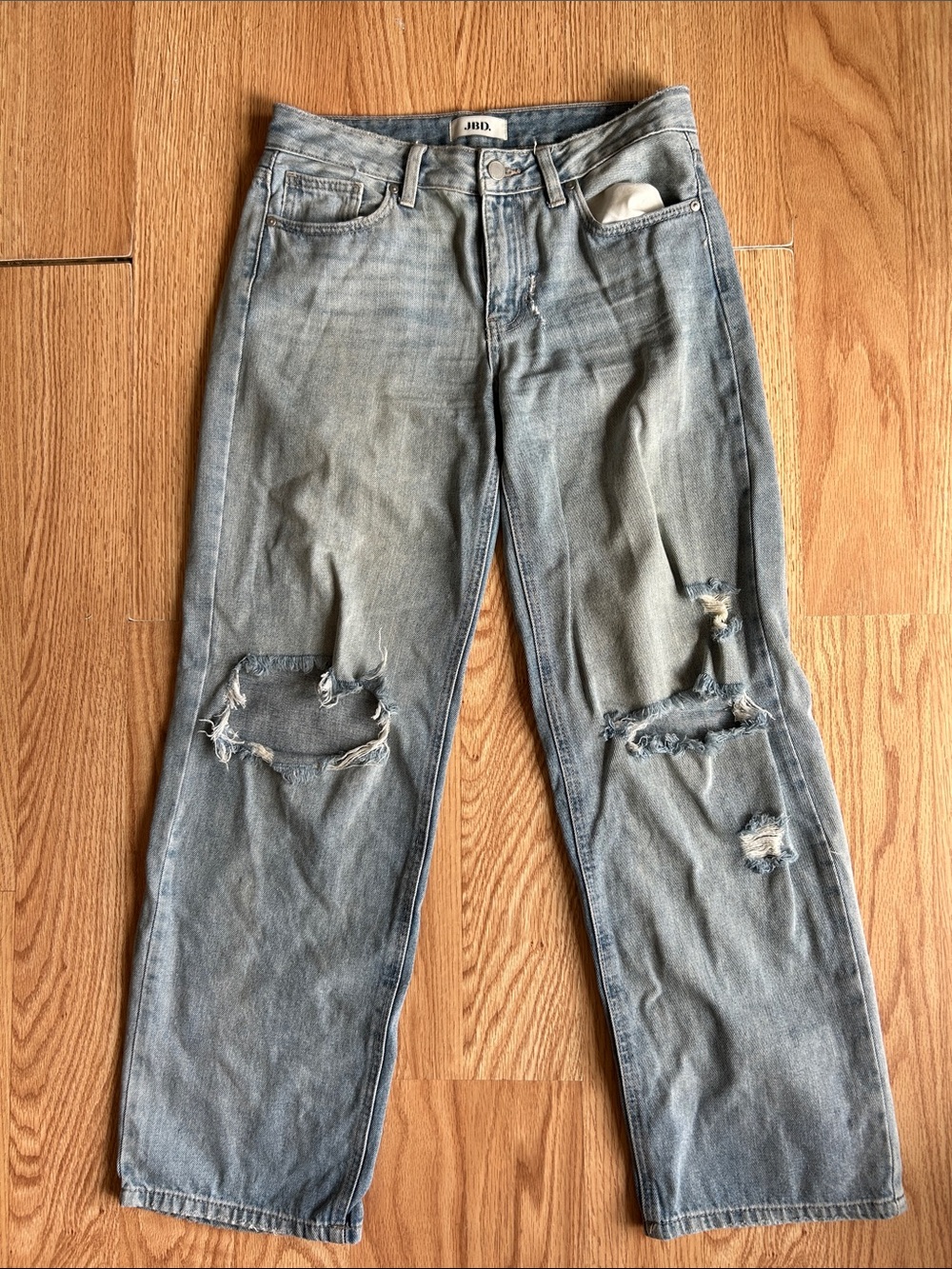 JBD Distressed Light Wash Denim Jeans